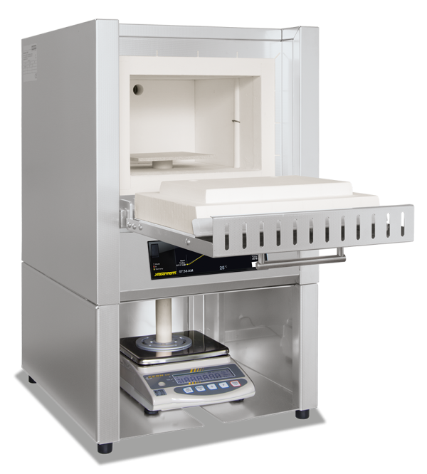 Muffle Furnace incl. Scale and Software for Determination of Combustion Loss