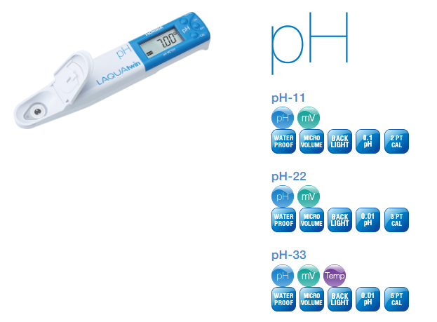 LAQUAtwin pH-11 , PH-22 , PH-33